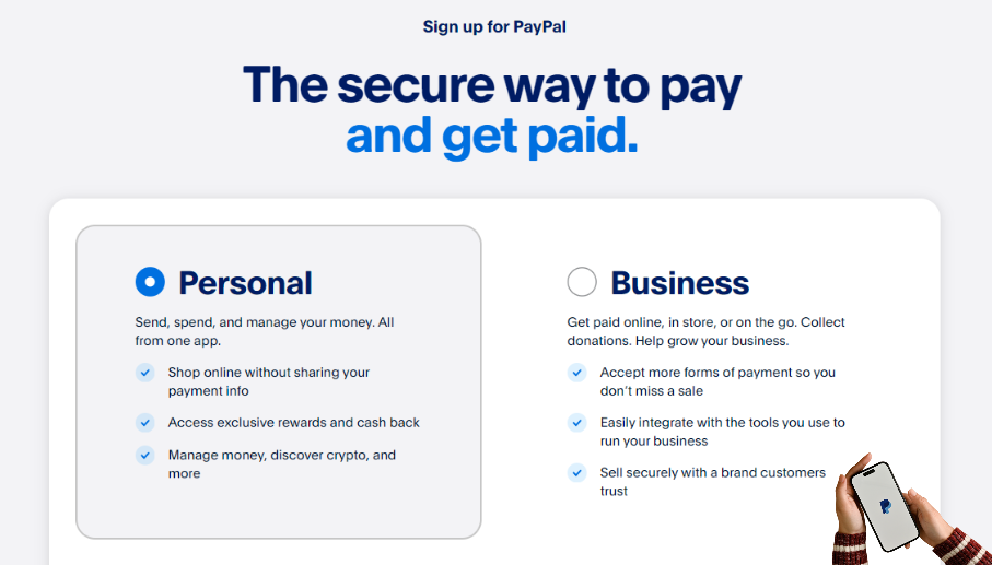 paypal account